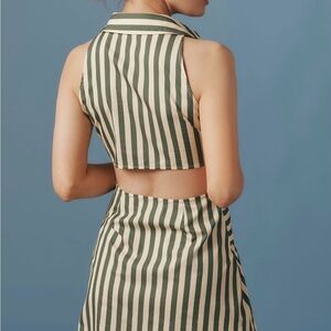 SimonMiller Loch sleeveless back cut out mini shirt dress new with tags